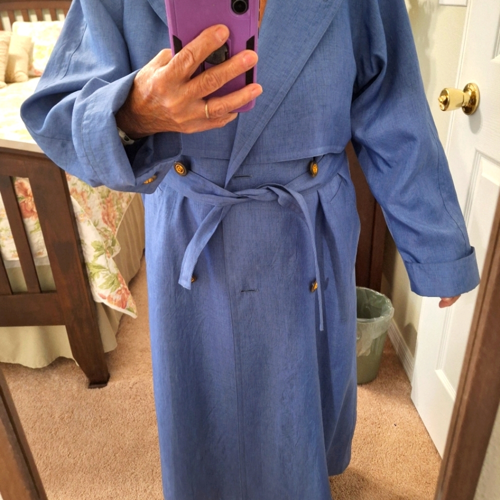 J gallery petite long dress rain coat